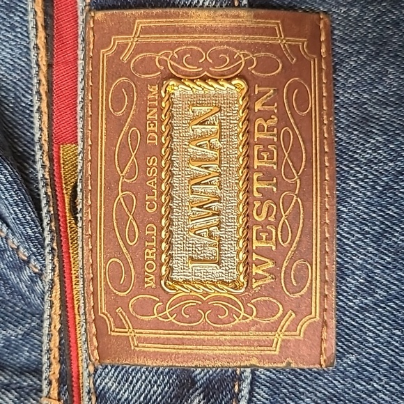 Lawman Western High-rise Bareback Western Jeans Relaxed Fit Size 19/20 - Picture 4 of 8